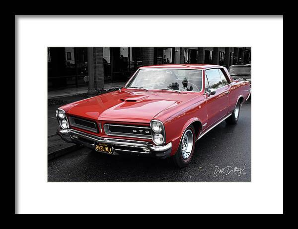 Pontiac Framed Print featuring the photograph Pristine 65 G T O by Bill Dutting