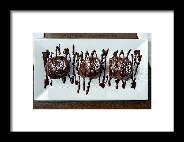 Profiteroles Framed Print featuring the photograph Profiteroles by Bradford Martin