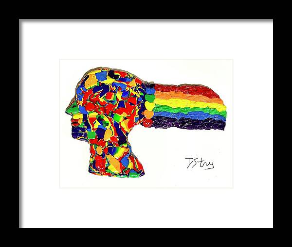 Lgbtq Framed Print featuring the mixed media Proud To Be Free by Deborah Stanley