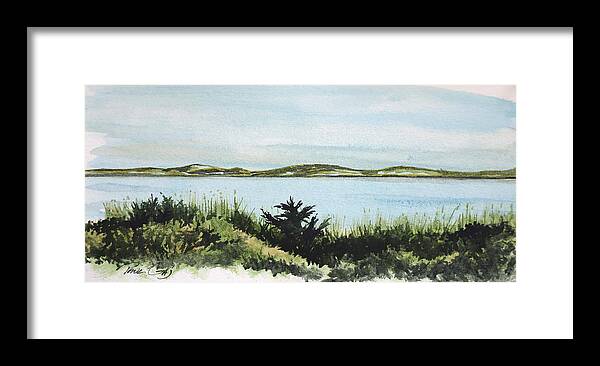 Provincetown Framed Print featuring the painting Province Lands From Route Six by Paul Gaj