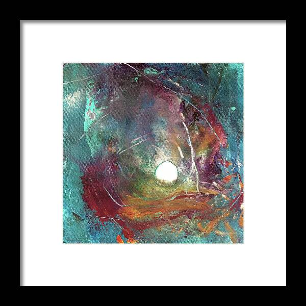 Abstract Art Framed Print featuring the painting Psalm Equinox by Rodney Frederickson