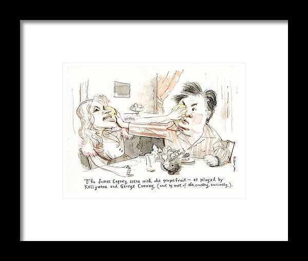 Captionless Framed Print featuring the painting Public Enemies by Barry Blitt