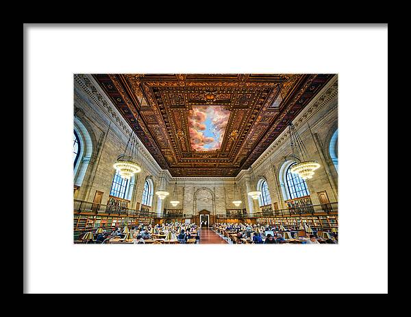 Nyc Framed Print featuring the photograph Public Library Rose Reading Room - New York City by Stuart Litoff