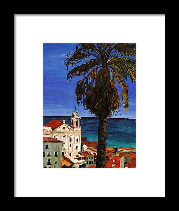 Puerto Rico Framed Print featuring the painting Puerto Rico Old San Juan by Modern Impressionism