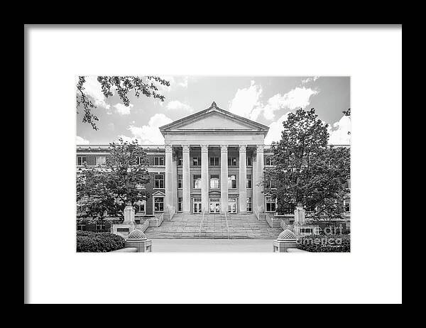 Purdue University Framed Print featuring the photograph Purdue University Hovde Hall by University Icons