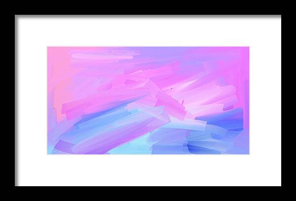Purple Framed Print featuring the digital art Bold by Tambra Nicole Kendall