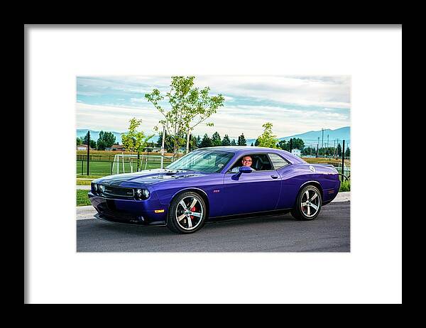 Purple Framed Print featuring the photograph Purple Mopar by Pamela Dunn-Parrish