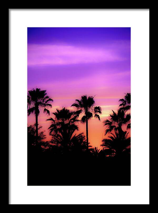 Purple Framed Print featuring the photograph Purple Sunset - Kihei, Maui, Hawaii, USA 2017 New 1/10 by Robert Khoi