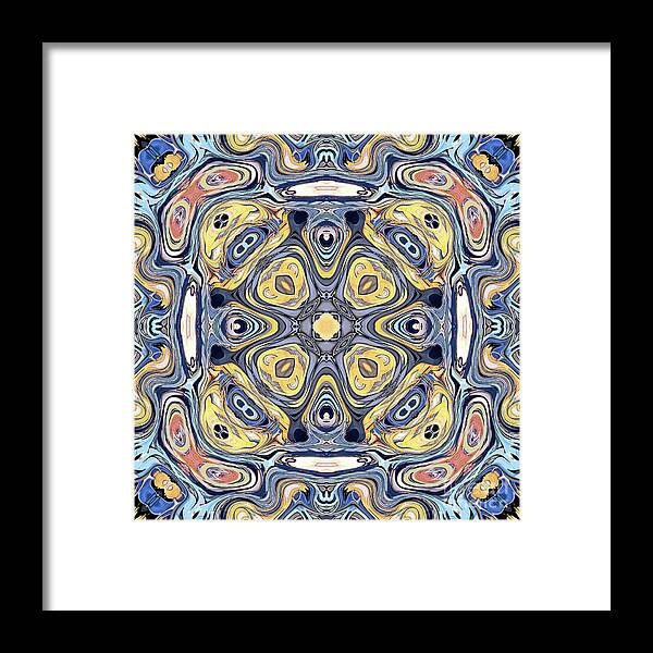 Mandala Framed Print featuring the digital art Quadrant Symmetry by Phil Perkins