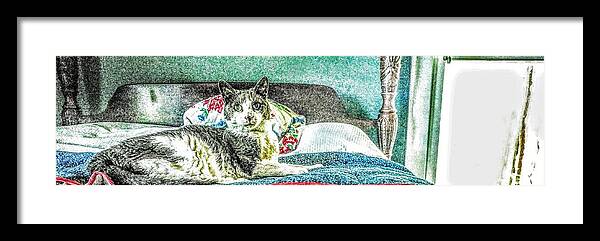  Framed Print featuring the painting Queen Bun by John Gholson