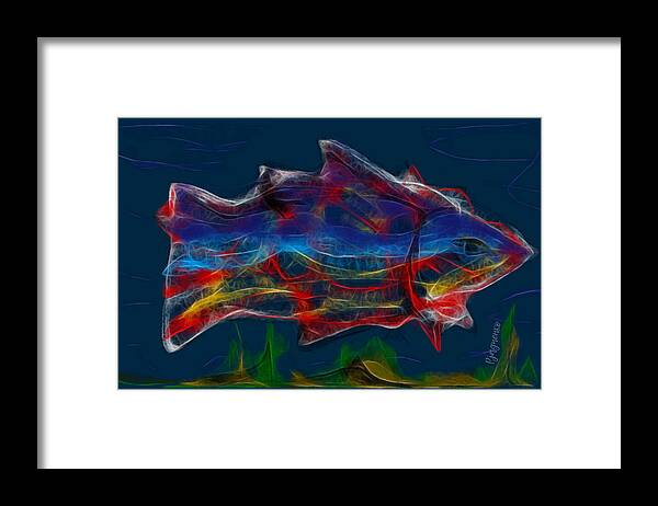 Queen Framed Print featuring the digital art Queen of lake by Ljev Rjadcenko