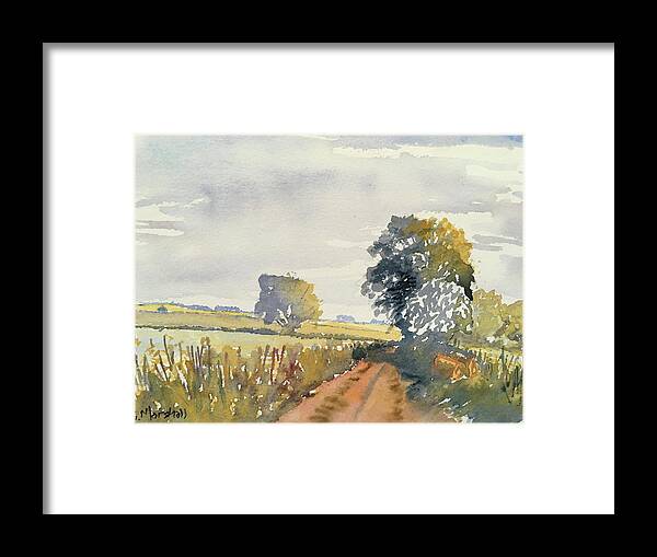 Watercolour Framed Print featuring the painting Quickthorn by Glenn Marshall