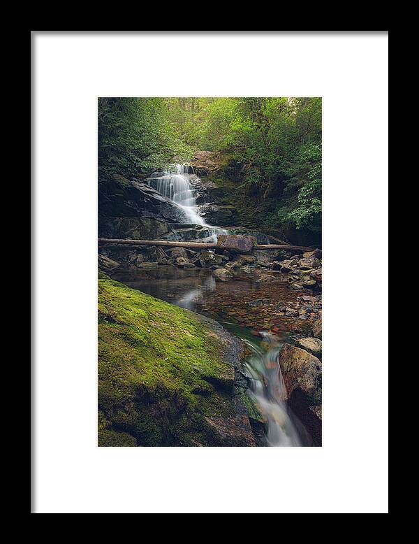 Waterfall Framed Print featuring the photograph Quiet Falls by Michael Rauwolf