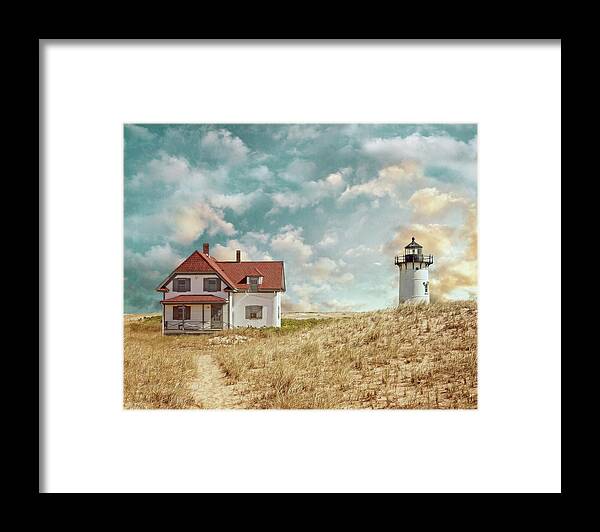 Race Point Lighthouse Framed Print featuring the photograph Race Point Lighthouse by Brooke T Ryan