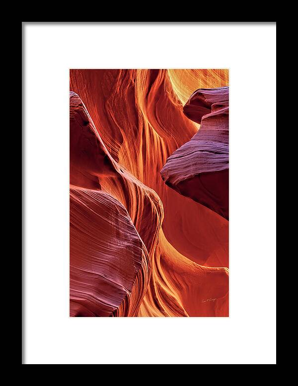 Antelope Canyon Framed Print featuring the photograph Radiance by Dan McGeorge