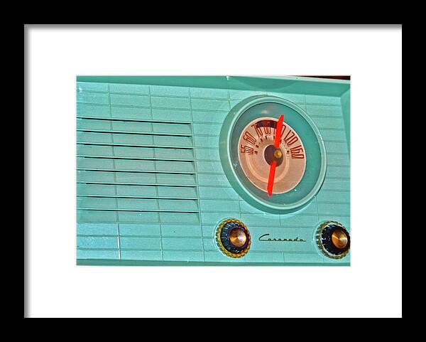 Radio Framed Print featuring the photograph Radio Dial by Matthew Bamberg