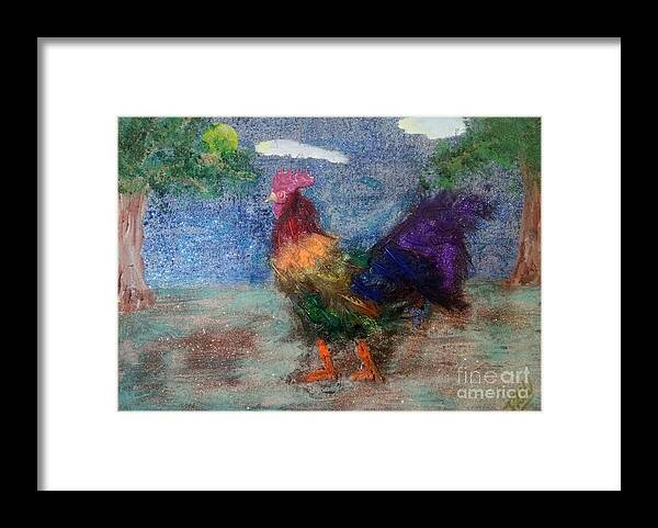 Lgbtq Framed Print featuring the mixed media Rainbow Cock by David Westwood