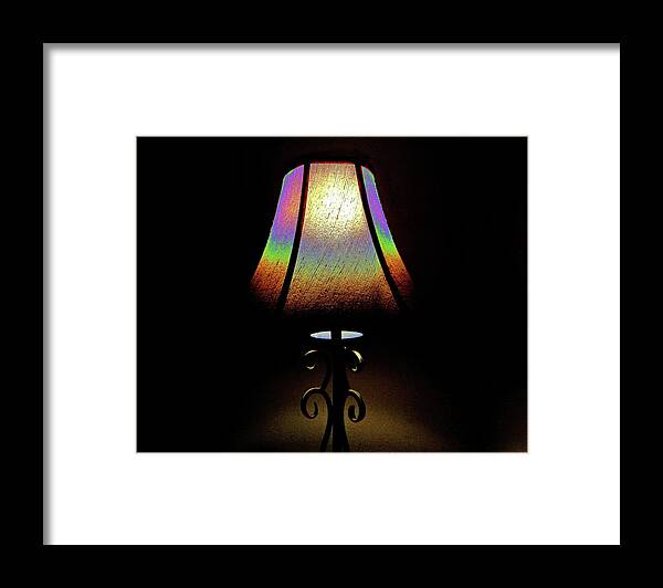 Light Framed Print featuring the photograph Rainbow Lamp by Andrew Lawrence