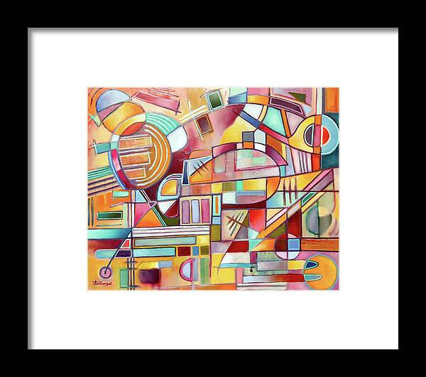 Abstract Painting Framed Print featuring the painting Rainmakers Game by Jason Williamson