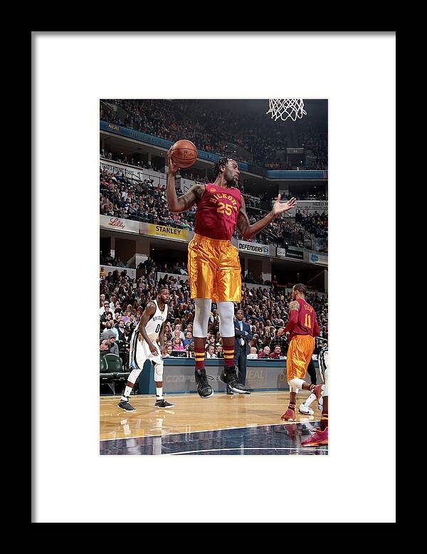 Nba Pro Basketball Framed Print featuring the photograph Rakeem Christmas by Ron Hoskins