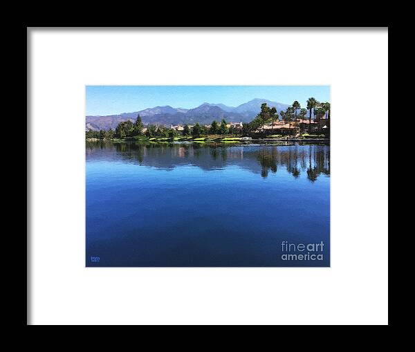 Orange County Framed Print featuring the photograph Rancho Santa Margarita Lake by Brian Watt
