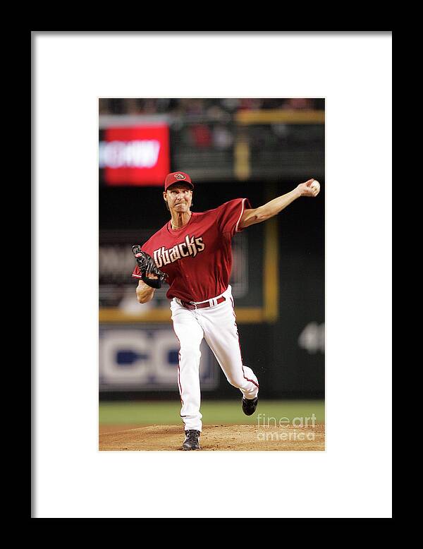 People Framed Print featuring the photograph Randy Johnson by Nick Doan