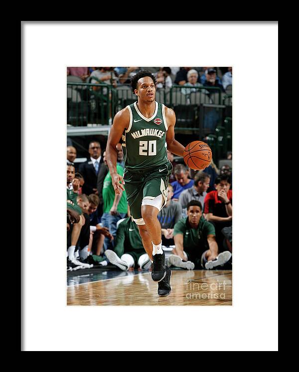 Nba Pro Basketball Framed Print featuring the photograph Rashad Vaughn by Glenn James