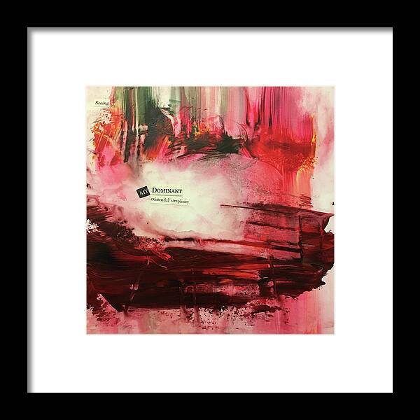 Abstract Art Framed Print featuring the painting Ravenous Saint by Rodney Frederickson