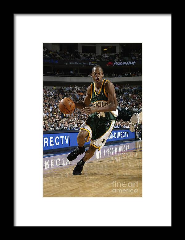 Nba Pro Basketball Framed Print featuring the photograph Ray Allen by Glenn James