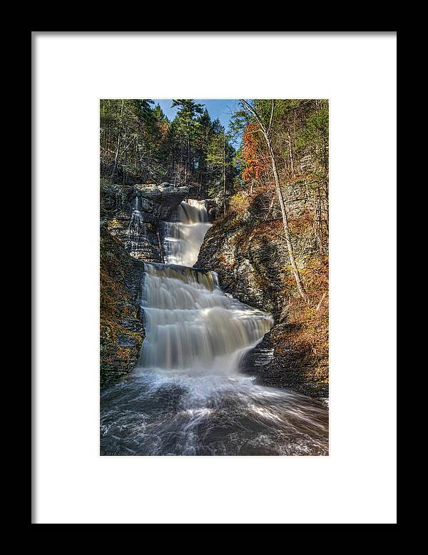 Waterfall Framed Print featuring the photograph RaymondsKill Falls by Erika Fawcett