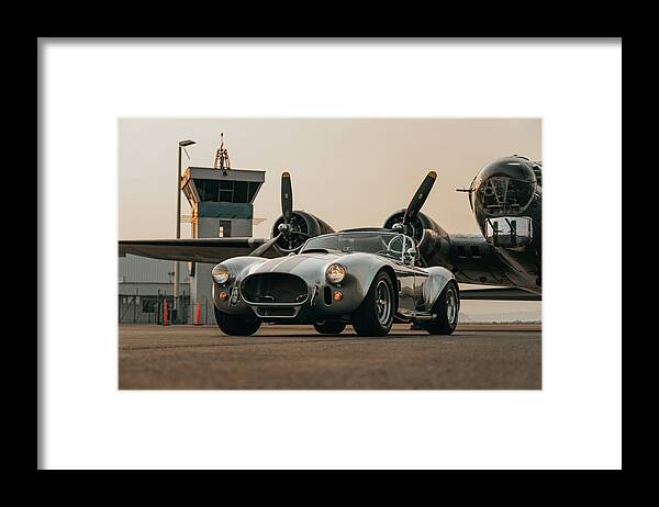 Shelby Framed Print featuring the photograph Ready for Takeoff by David Whitaker Visuals