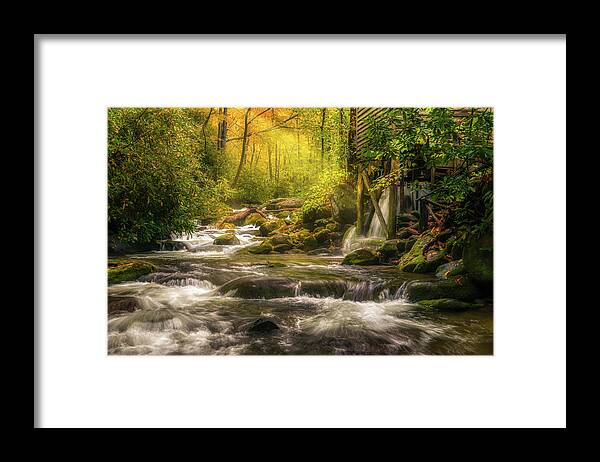 Creek Framed Print featuring the photograph Reagan's Place Mill - Creek Side by Kenneth Everett