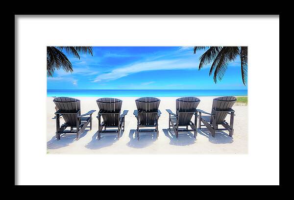 Ocean Framed Print featuring the photograph Recipe for the Perfect Beach Day by Mark Andrew Thomas