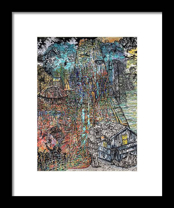 Reclamation Framed Print featuring the mixed media Reclamation by Angela Weddle