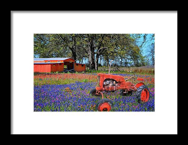 Texas Hill Country Framed Print featuring the photograph Red All About It by Lynn Bauer