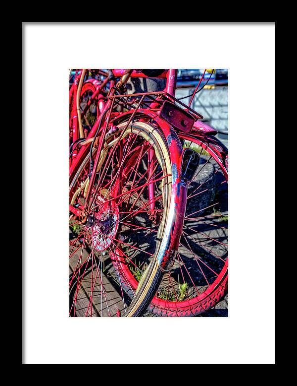 Spring Framed Print featuring the photograph Red and Rusty by Debra and Dave Vanderlaan