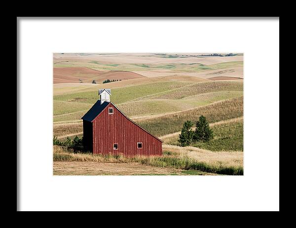 Idaho Framed Print featuring the photograph Red Barn Idaho by Connie Carr