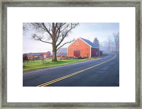 New Hampshire Little Red Barn Lee Print Photograph Decor