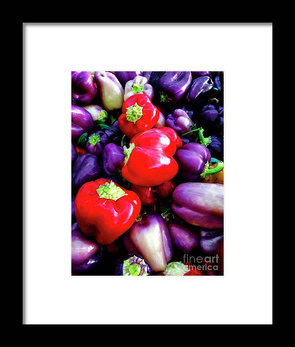 Red Bell Peppers Framed Print featuring the photograph Red Bell Peppers by Doc Braham