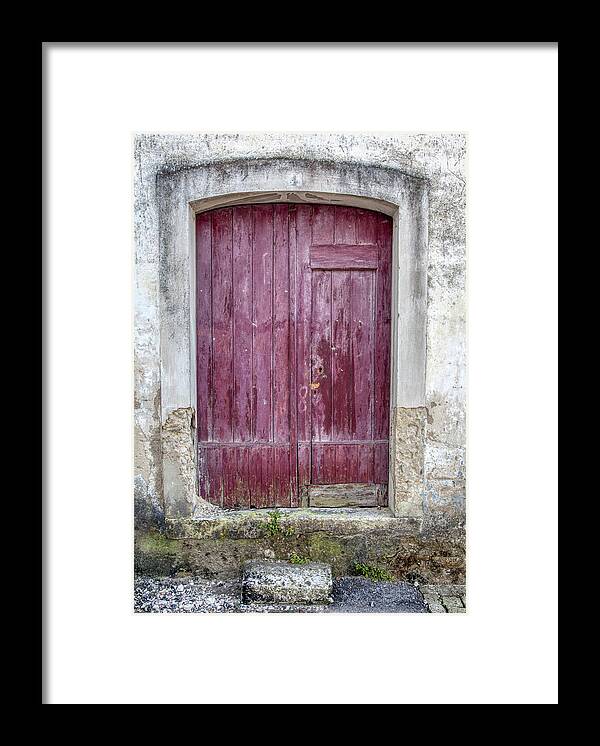 Door Framed Print featuring the photograph Red Door of Pombal by David Letts