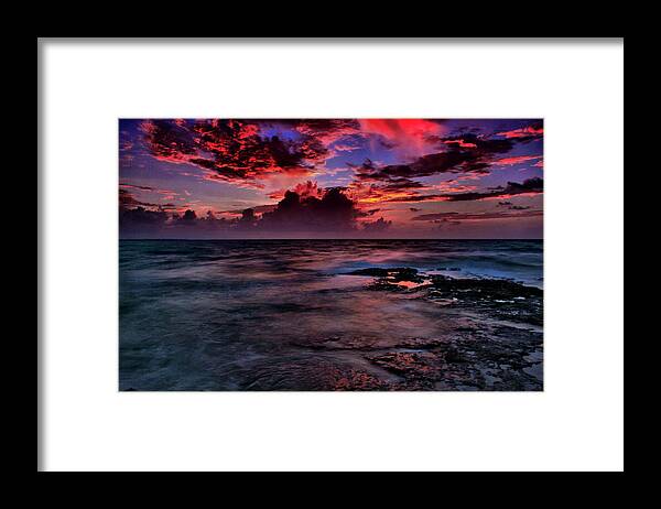 Sunrise Framed Print featuring the photograph Red Mists by Montez Kerr