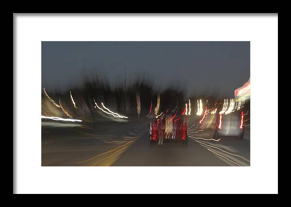 Car Framed Print featuring the photograph Red Ride by Lizette Tolentino