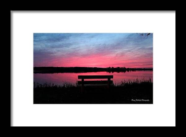 Sunset Framed Print featuring the photograph Red Sky Sunset by Mary Walchuck