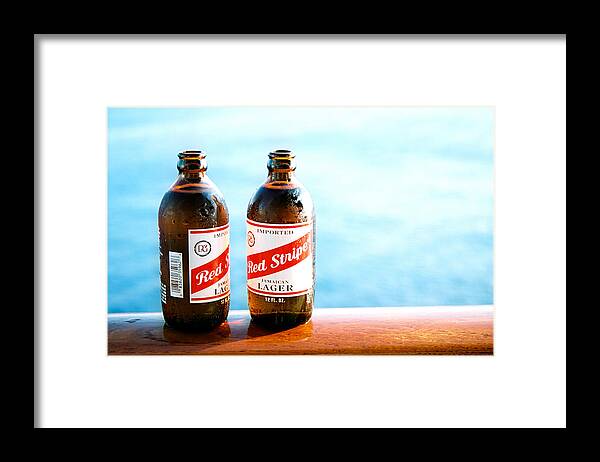 Travel Framed Print featuring the photograph Red Stripe by Claude Taylor