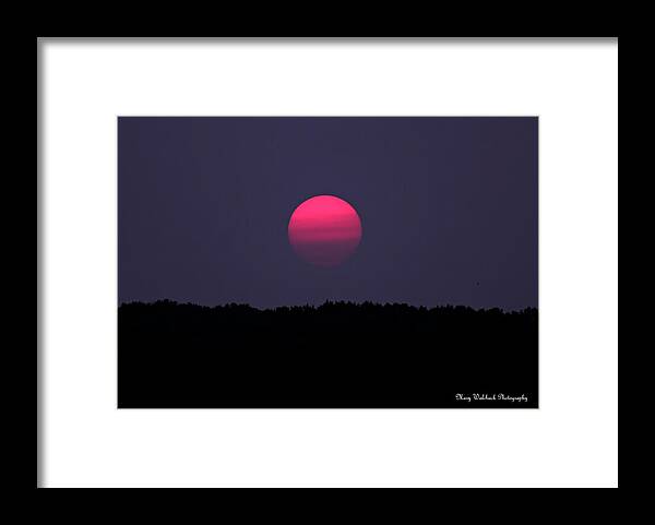 Sunset Framed Print featuring the photograph Red Sun Sunset by Mary Walchuck