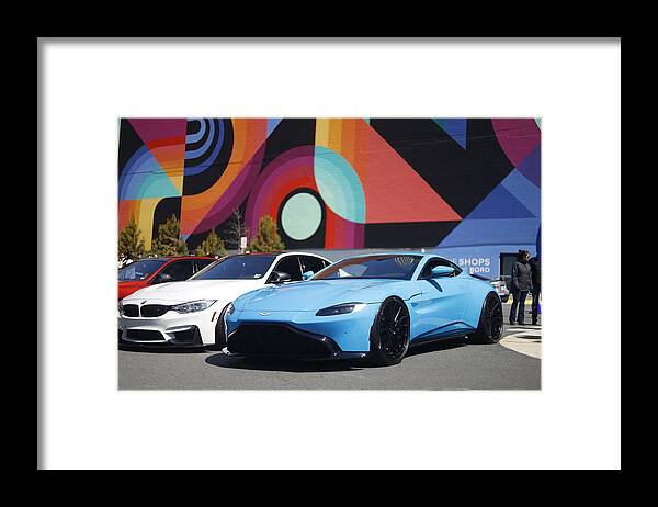 Cars Framed Print featuring the photograph Red White and Blue by Domo Photography
