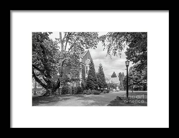 Reed College Framed Print featuring the photograph Reed College Campus Landscape by University Icons