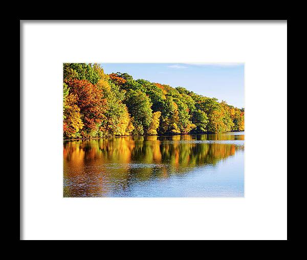 Fall Framed Print featuring the photograph Reflecting on Fall by Marianne Campolongo