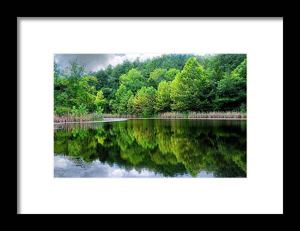 Lake Framed Print featuring the photograph Reflecting Pond by Anthony M Davis
