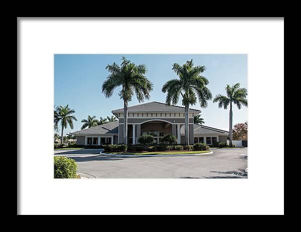 Office Framed Print featuring the photograph Reflection Lakes - Clubhouse by Ronald Reid